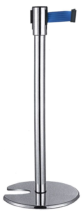Colonna di sbarramento con nastro 95 cm Blu - Contacto