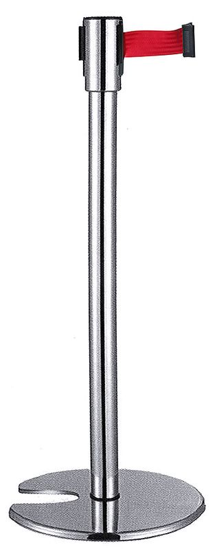 Colonna di sbarramento con nastro 95 cm Rosso - Contacto