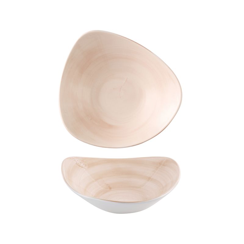 Ciotola Triangolare 18,5 Cm Stonecast Canvas Coral - Churchill