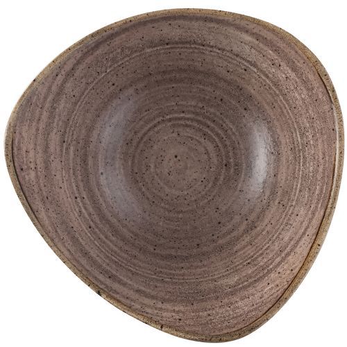 Ciotola Triangolare 18,5 Cm Stonecast Raw Brown - Churchill