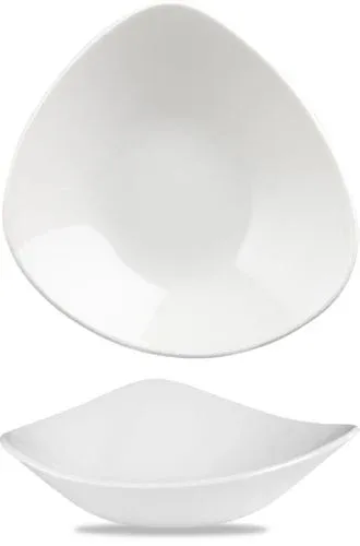 Ciotola Triangolare 21 Cm Lotus White - Churchill