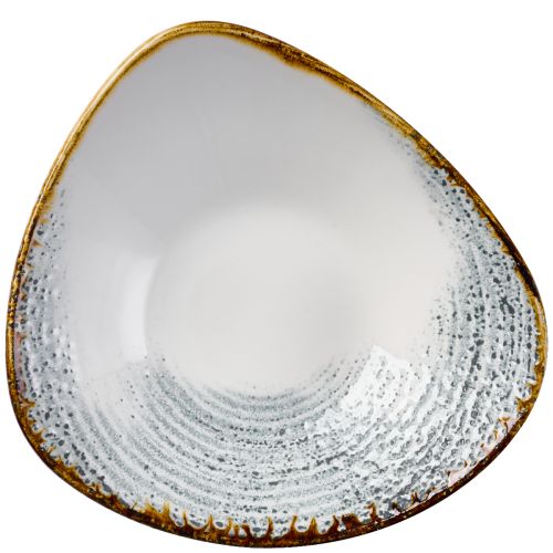 Ciotola Triangolare 23,5 Cm Studio Prints Homespun Accents Jasper Grey - Churchill