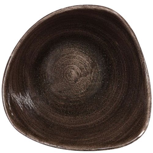 Ciotola Triangolare 15,3 Cm Stonecast Patina Iron Black - Churchill