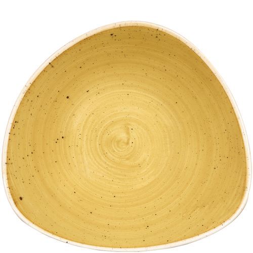 Ciotola Triangolare 18,5 Cm Stonecast Mustard Seed Yellow - Churchill