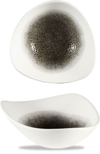 Ciotola Triangolare 18,5 Cm Studio Prints Raku Quartz Black - Churchill