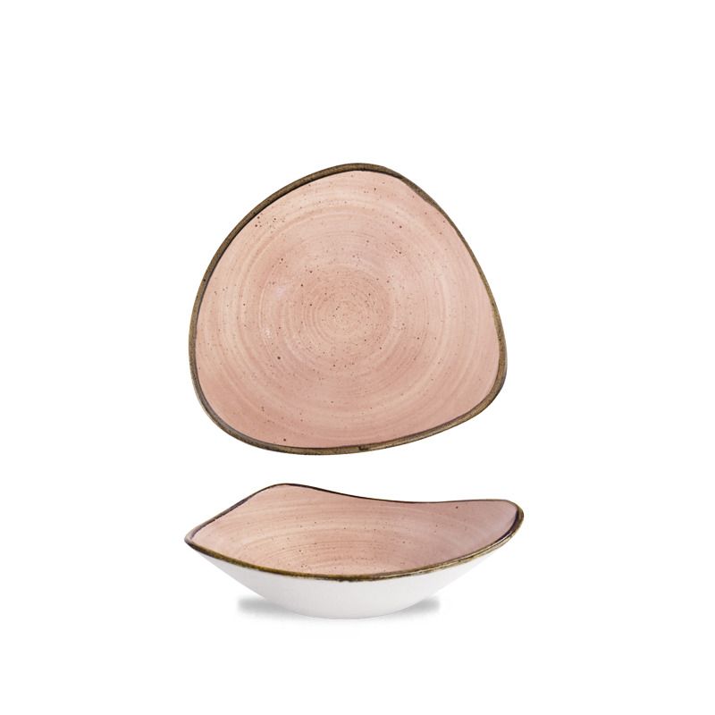 Ciotola Triangolare 23,5 Cm Stonecast Raw Terracotta - Churchill