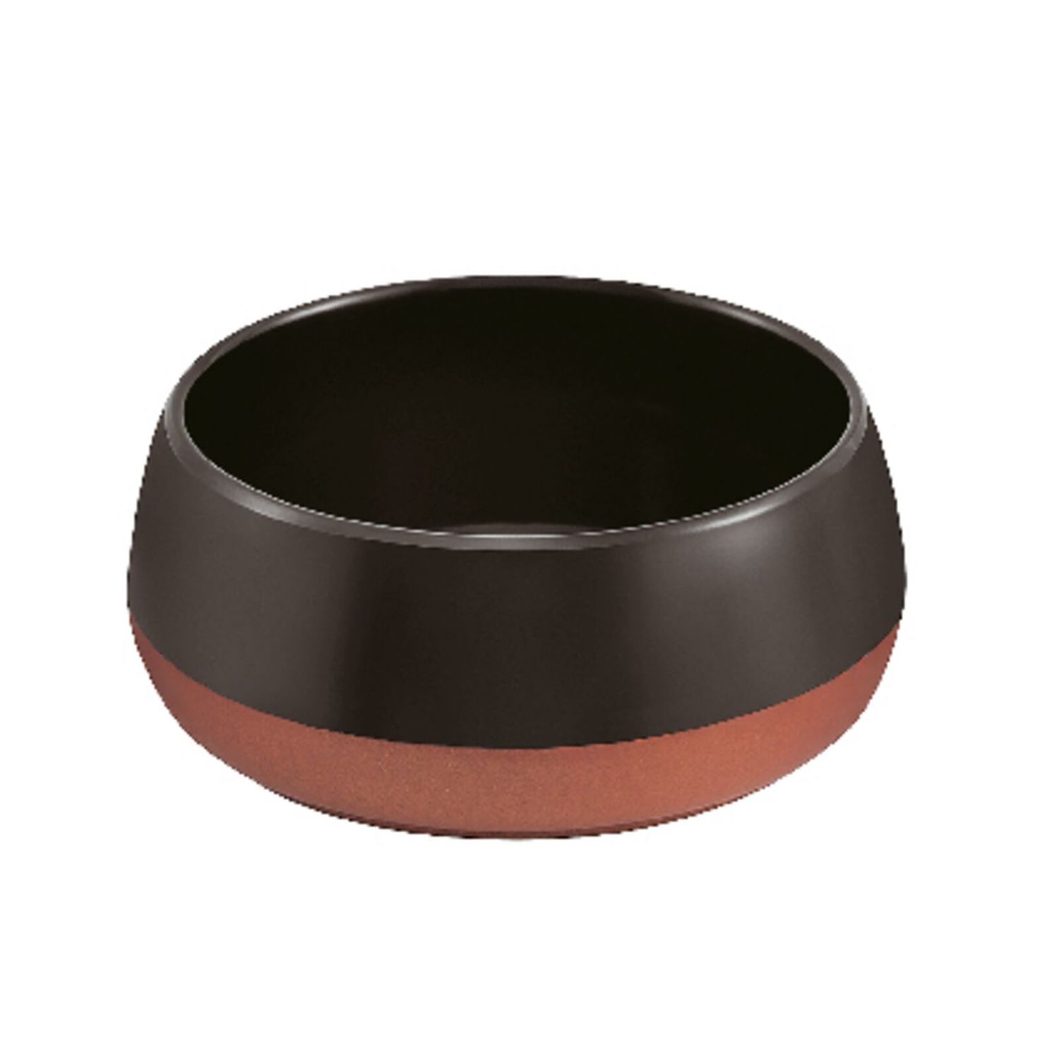 Ciotola 16 x 7 cm Melamina Two Tone Nero - Arthur Krupp