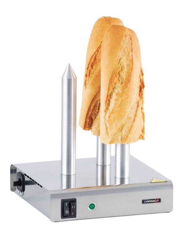 Casselin - Scalda panini per hot dog 3 punzoni