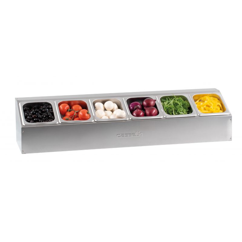 Casselin - Supporto per 6 contenitori GN 1/6 singolo