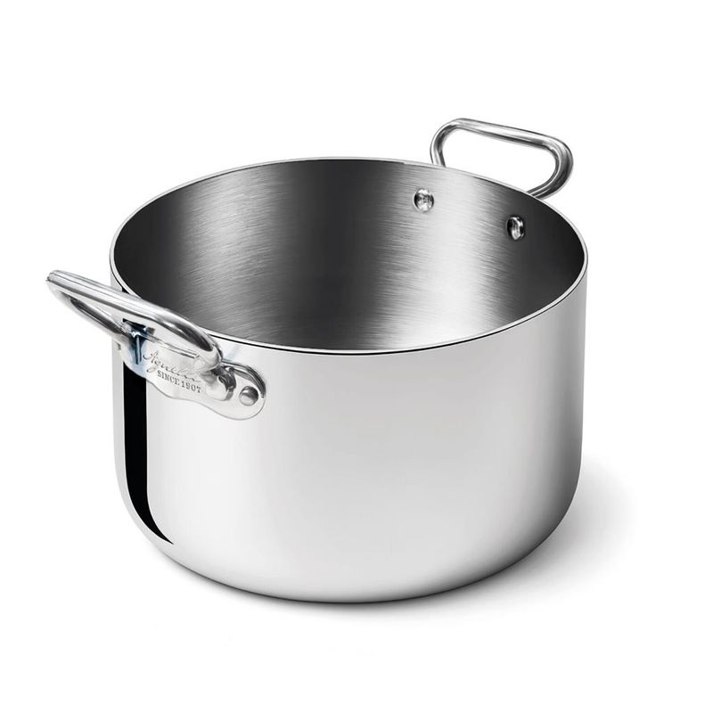 Casseruola Alta 2 Manici 40 cm Alu-Inox 3-Ply Induzione - Agnelli