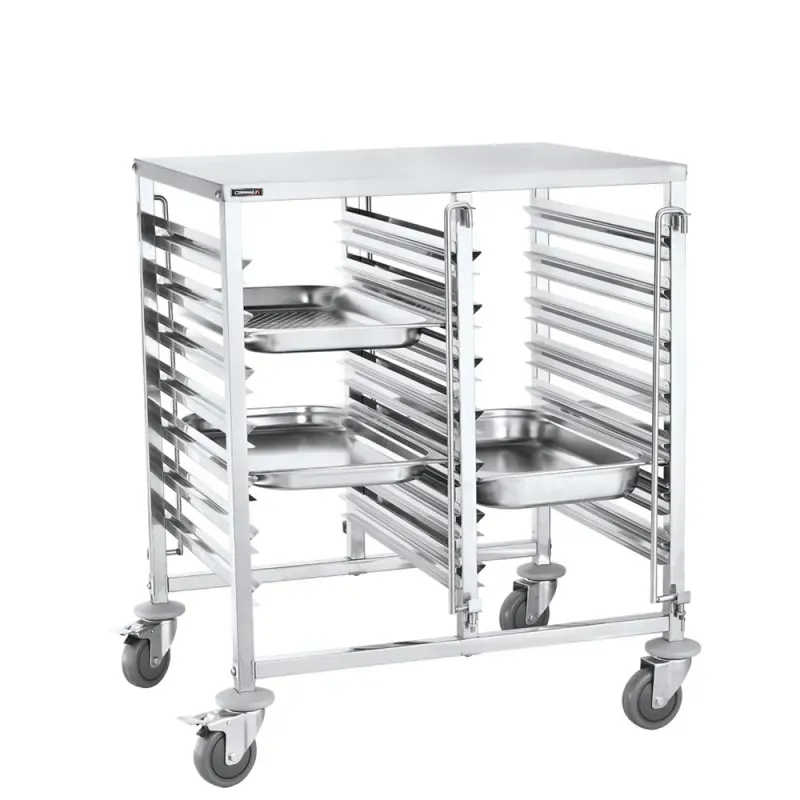 Casselin - Carrello portavassoi doppio 14 GN 1/1