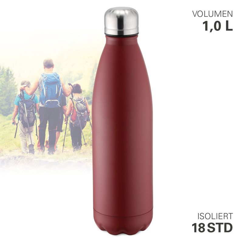 Bottiglia thermos sottovuoto 1 l Rosso - Weis