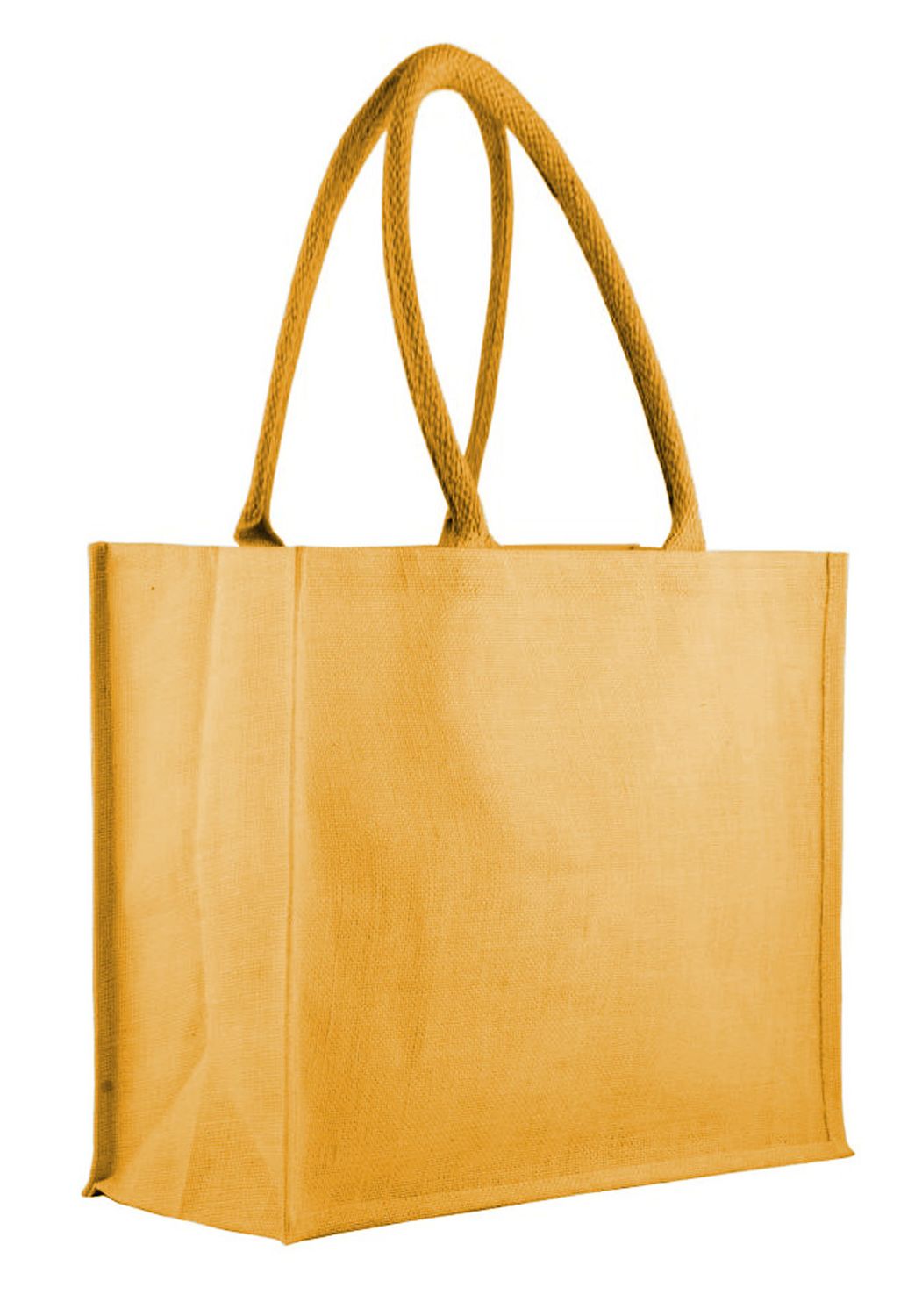 Borsa Juta Colorata Cerata 35hX45x15 cm Giallo - Tirolix