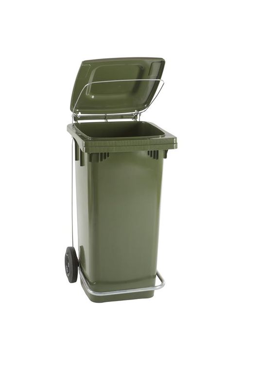 Bidone Con Coperchio 100 lt Verde Max - Giganplast
