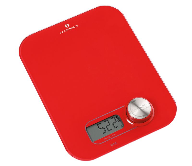 Bilancia Digitale Rosso 24,5 cm Eco Energy - Zassenhaus