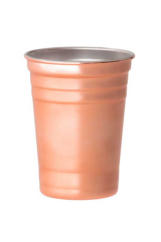 Bicchiere da bevanda in acciaio inox color rame - Amefa