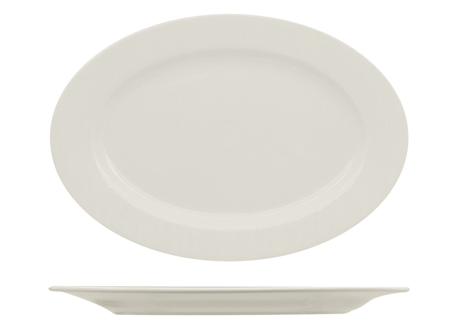 Ariane - Piatto ovale 32 cm Ripple