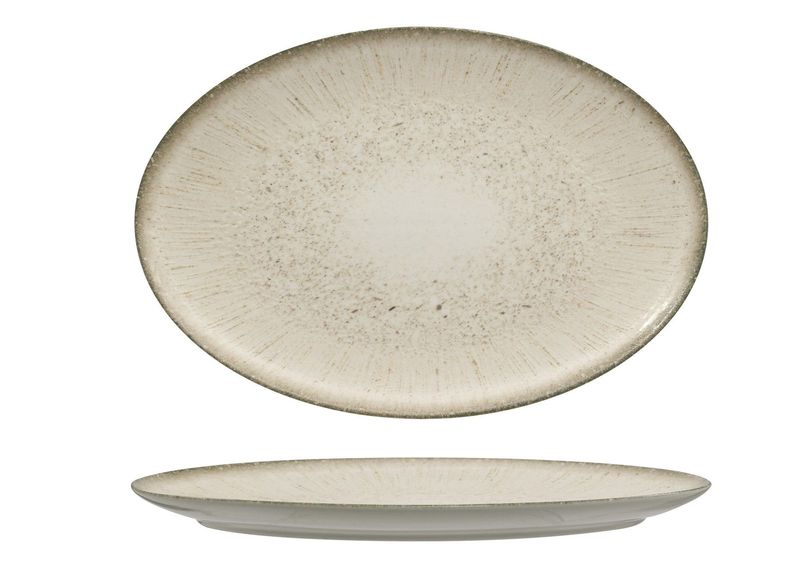 Ariane - Piatto ovale 32 cm Grey Iris
