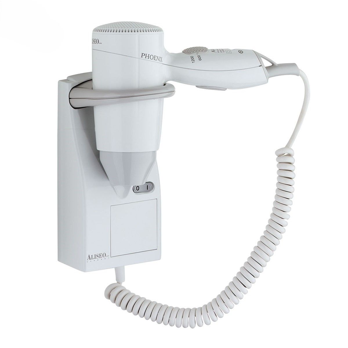 Asciugacapelli Phoenix B bianco/grigio 1200W - Aliseo