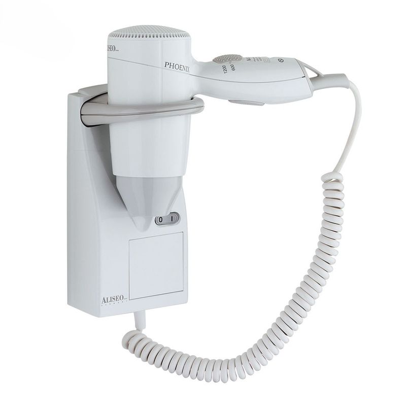 Asciugacapelli Phoenix B bianco/grigio 1200W - Aliseo