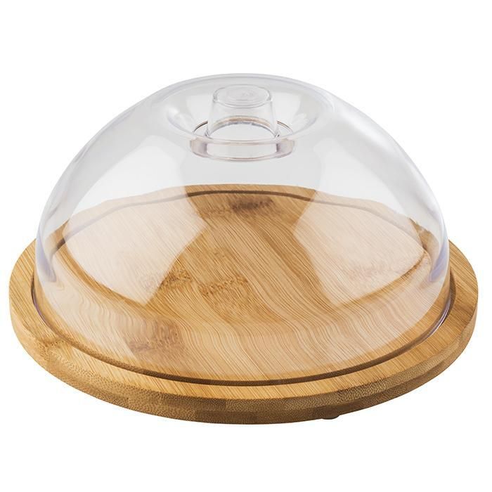 APS - Vassoio in legno con cupola 20,5 cm