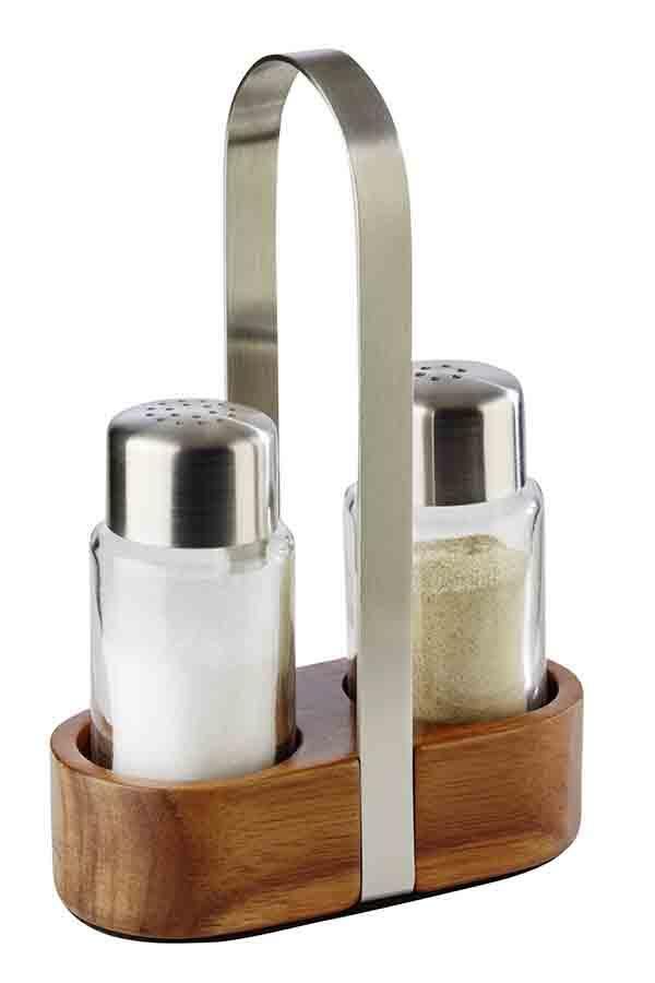 APS - Menage sale e pepe "Wood" 5,5 x 11,5 cm
