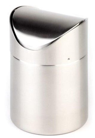 APS - Pattumiera da tavolo "Snap" 12 cm Acciaio