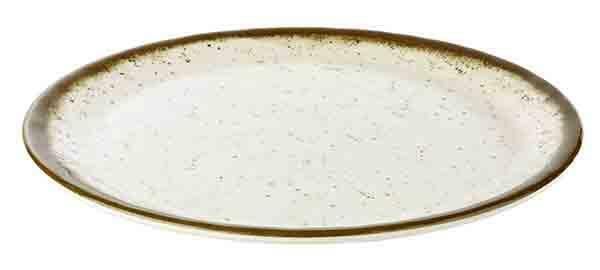 APS - Piatto "Stone Art" 30 cm Bianco, Marrone