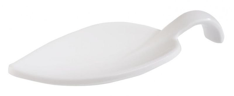 APS - Cucchiaio da finger food "Leaf" 4,5 x 10 cm Bianco