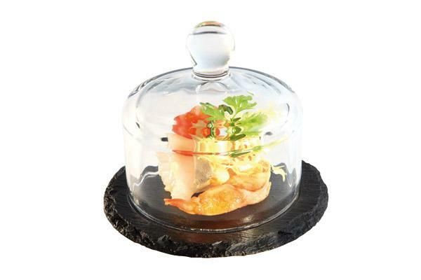 APS - Cupola con piatto in ardesia 10,5 cm