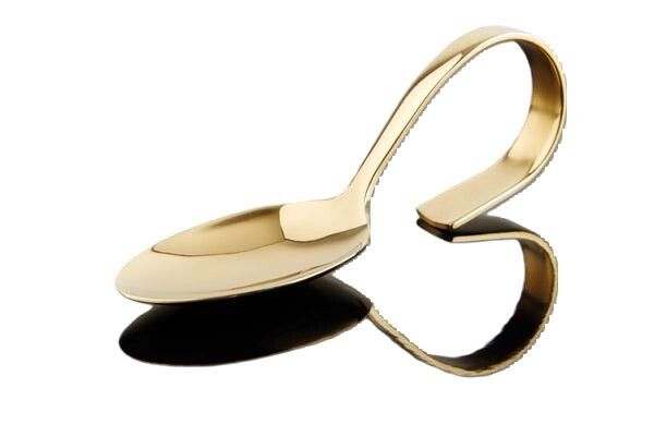APS - Cucchiaio gourmet "Classic" 4,5 x 12 cm Oro
