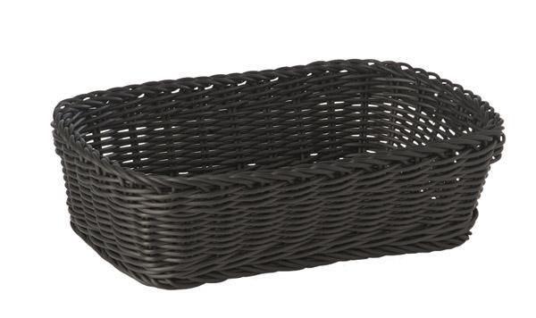 APS - Cesto rettangolare "Profi Line" 21 x 31 cm Nero
