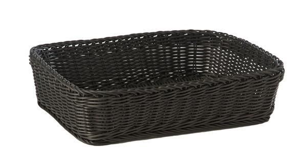 APS - Cesto rettangolare "Profi Line" 40 x 30 cm Nero