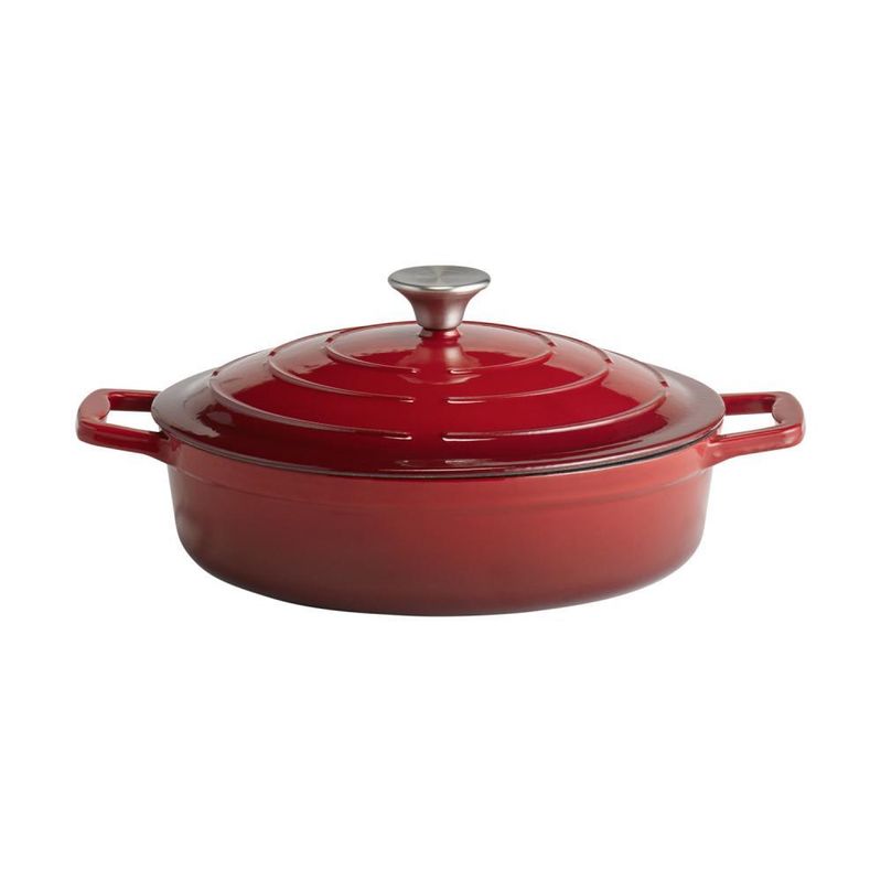 APS - Casseruola con coperchio "5 Stars" 28 x 28 cm Rosso