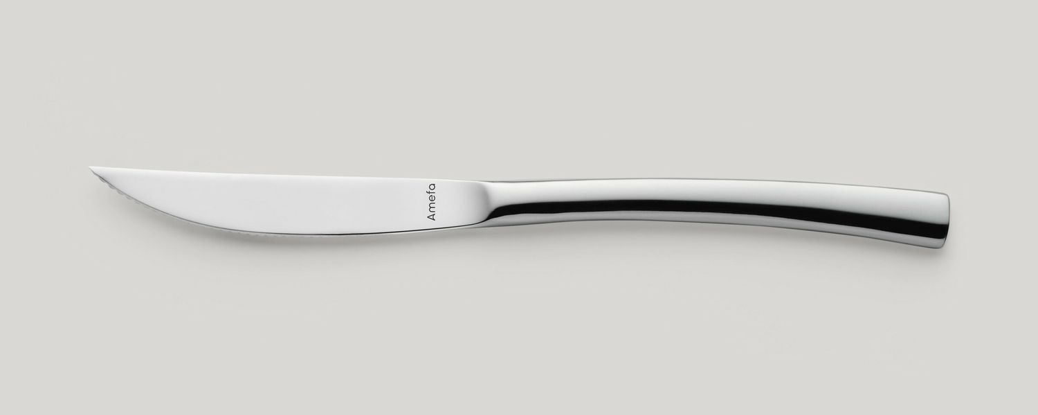 Amefa - Coltello da bistecca manico pieno 222 mm Aurora