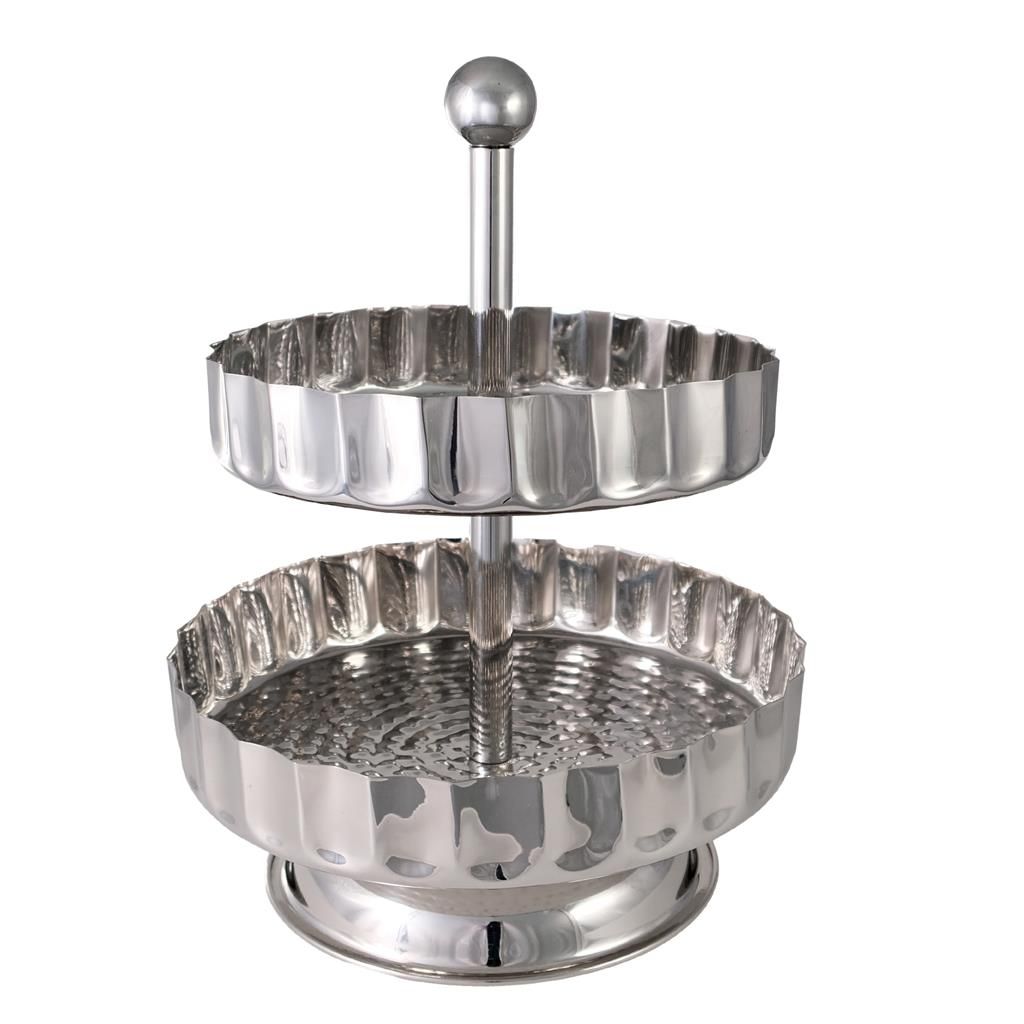 Alzata 2 Piani Margherita 28/24 cm Montecarlo - Tirolix