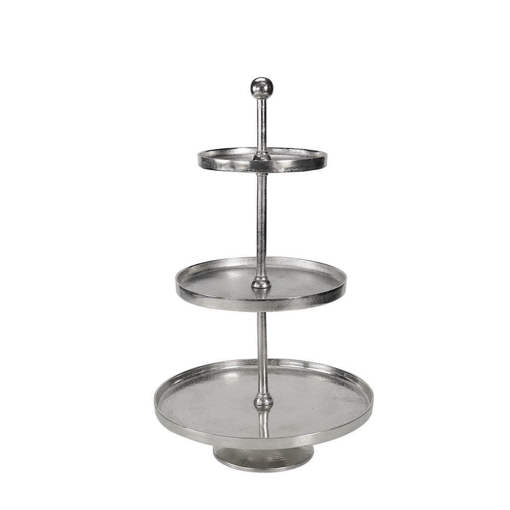 Alzata 3 Piani 65 cm Saint Tropez Silver - Tirolix