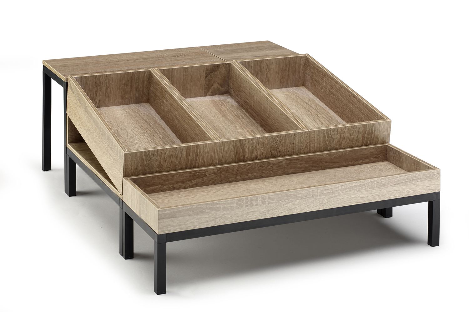 Alzata per Buffet Set 3 Silver 52,5 x 70 cm H. 23,5 cm - Mix&amp;Play - Abert