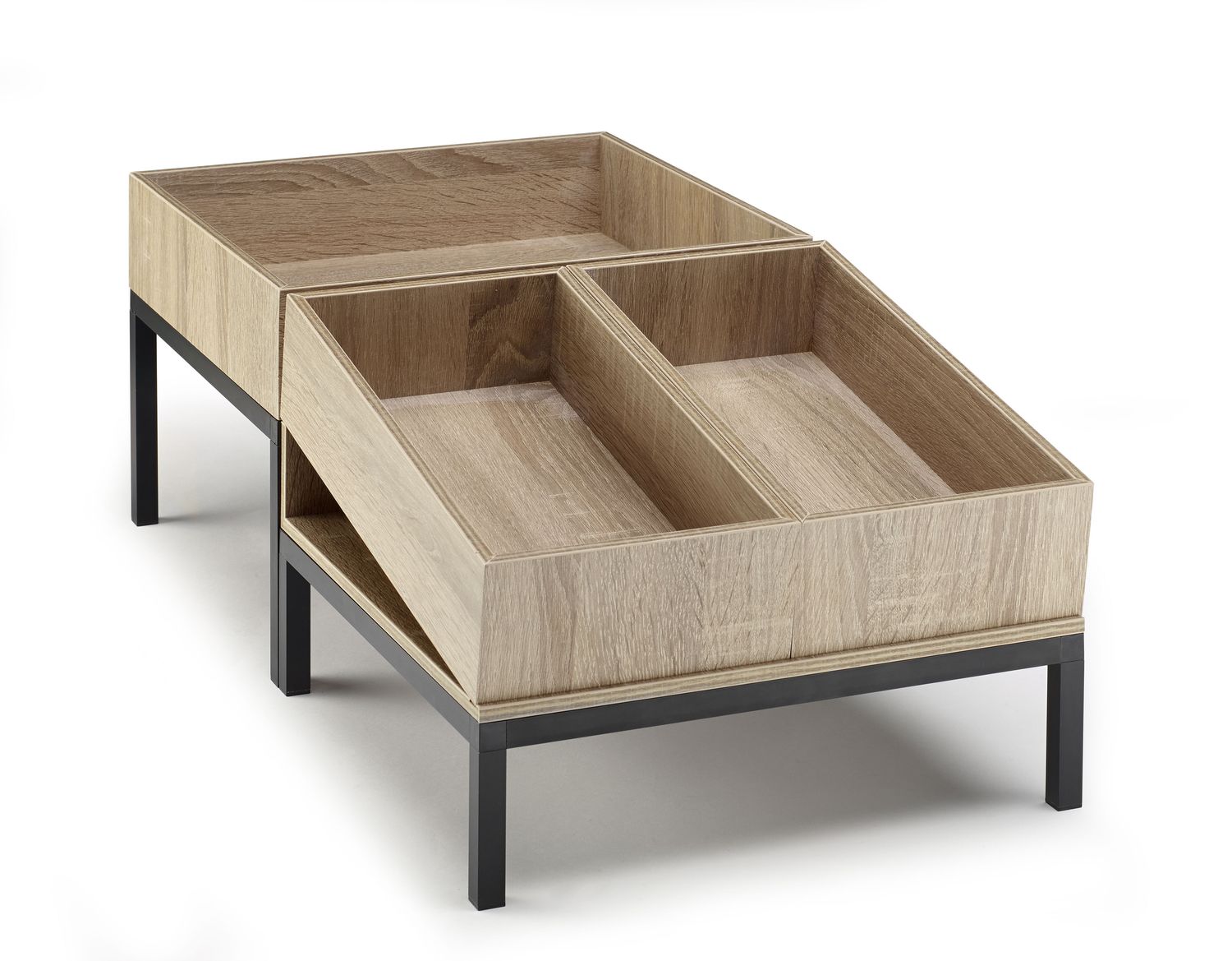 Alzata per Buffet Set 2 Silver 35 x 70 cm H. 24 cm - Mix&amp;Play - Abert