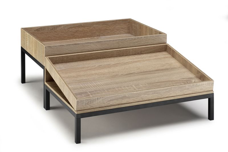 Alzata per Buffet Set 1 Nero 52,5 x 70 cm H. 24 cm - Mix&amp;Play - Abert