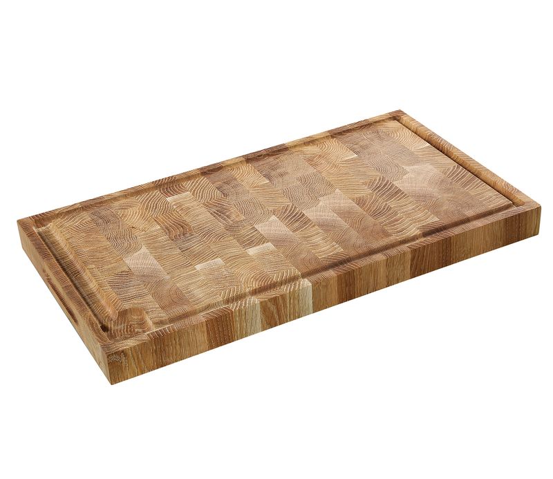Tagliere Macellaio Rovere Legno Testa 54x30x4 cm - Zassenhaus