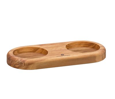 Sottomacinino per 2 Macinini Legno d'Ulivo - Zassenhaus