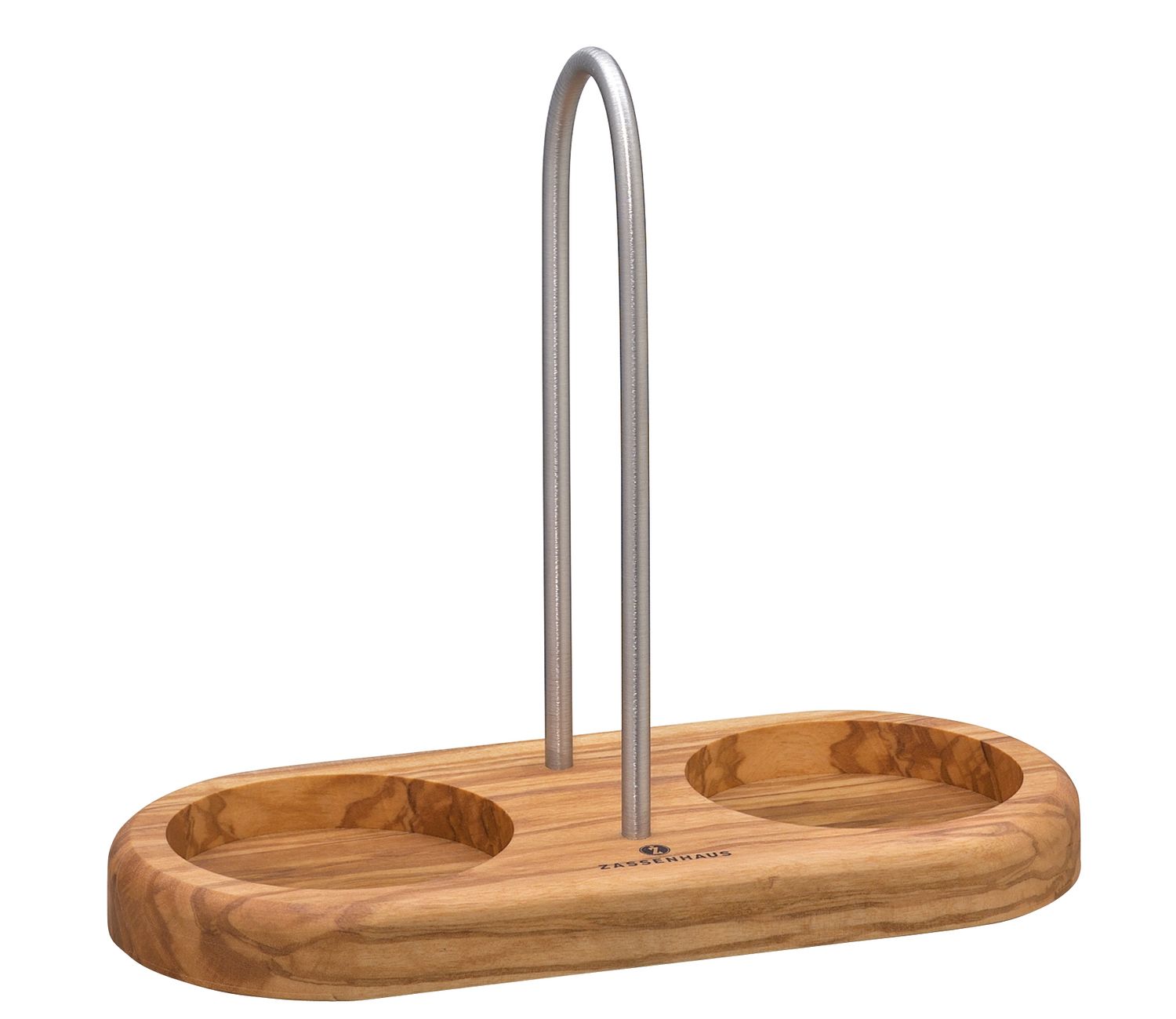 Sottomacinino per 2 Macinini Manico Legno d'Ulivo - Zassenhaus