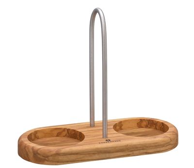 Sottomacinino per 2 Macinini Manico Legno d'Ulivo - Zassenhaus