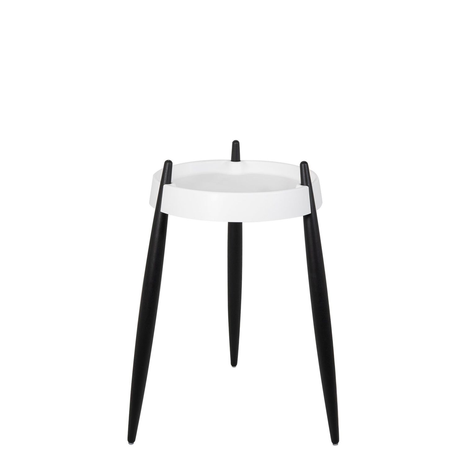 Tavolino 40 x 67 cm Liolà Bianco Frassino Nero - Zafferano