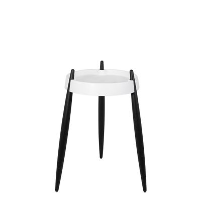 Tavolino 40 x 67 cm Liolà Bianco Frassino Nero - Zafferano