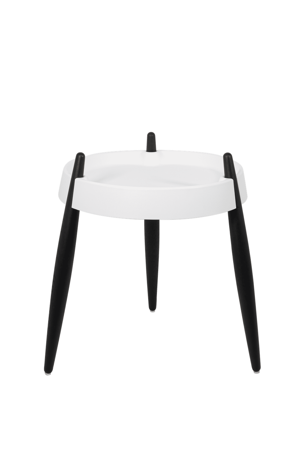 Tavolino 40 x 47 cm Liolà Bianco Frassino Nero - Zafferano