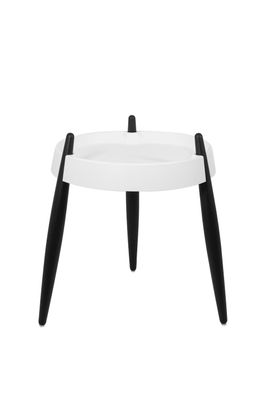 Tavolino 40 x 47 cm Liolà Bianco Frassino Nero - Zafferano