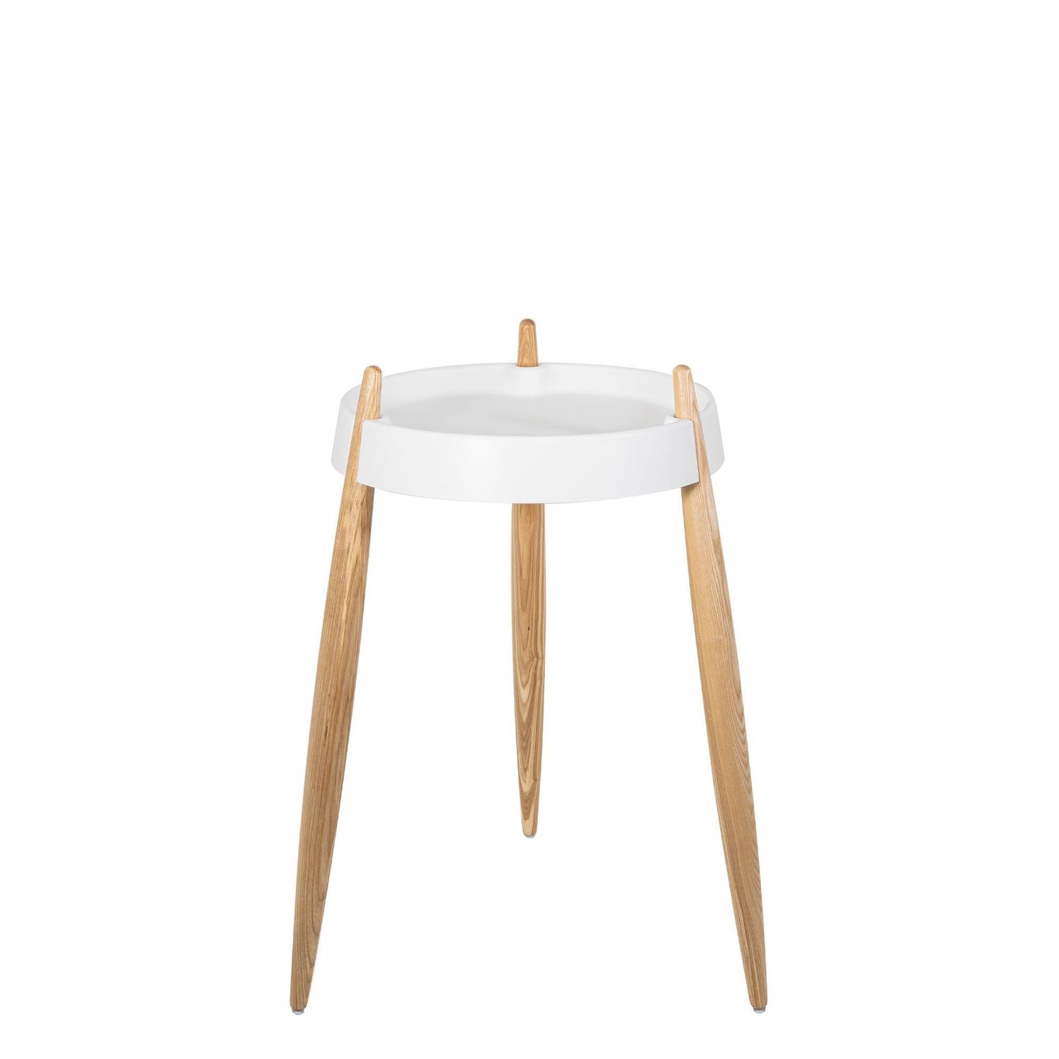 Tavolino 40 x 67 cm Liolà Bianco Frassino Naturale - Zafferano