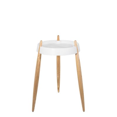Tavolino 40 x 67 cm Liolà Bianco Frassino Naturale - Zafferano
